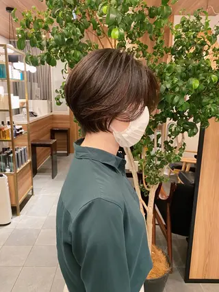 ショート カラー パーマ 🍃服部 雅哉🍃銀座◎のヘアスタイル