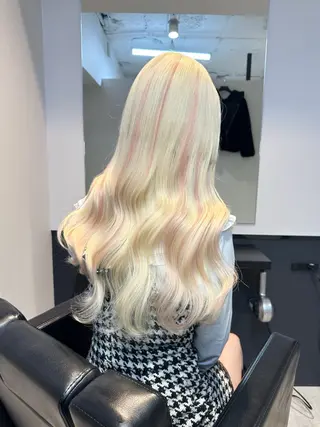 ロング カラー エフェクトブリーチ 🌟前澤啓太朗のヘアスタイル