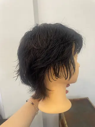 ショート パーマ 平野 叶花のヘアスタイル