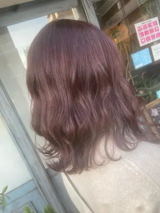 ミディアム ボブ/暖色/透明 感カラー/Sachiのヘアスタイル