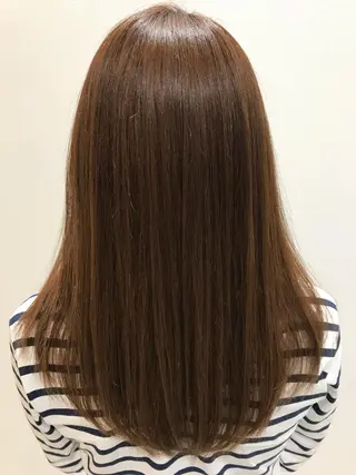 ロング 酸性ストレート/ブリ ーチなし/中村 匠のヘアスタイル