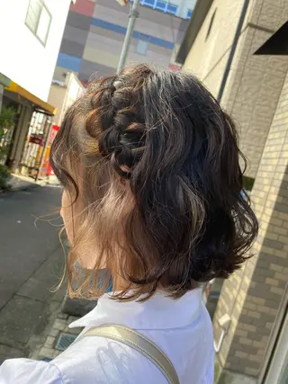 ショート ヘアアレンジ pep natsumiのヘアスタイル