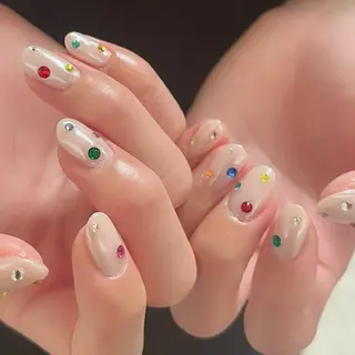 ネイル 【Zina京都駅前】 きぬがわ らむのネイルデザイン