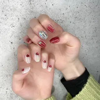 セミロング カラー パーマ ヘアアレンジ メンズ キッズ ネイル マツエク・マツパ Salon Ｋのネイルデザイン