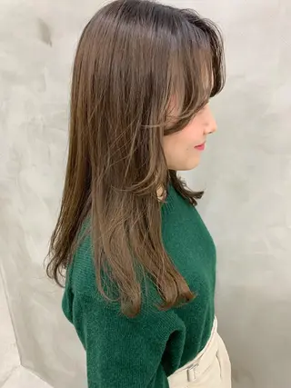 セミロング カラー 🐝 hachi🐝のヘアスタイル