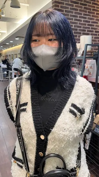 セミロング 韓国レイヤー🇰🇷 🤍🎀honokaのヘアスタイル
