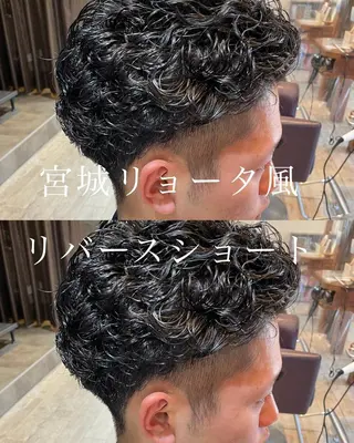 メンズ 仙台/メンズ/ フェザー/リョウのヘアスタイル