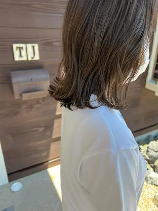 ミディアム カラー パーマ Artist 藤﨑紘成のヘアスタイル