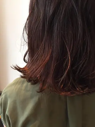 ミディアム カラー レイヤーカット✂️ 横浜No1♡下鳥翔子のヘアスタイル
