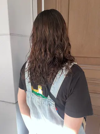 セミロング パーマ niko RINKAのヘアスタイル
