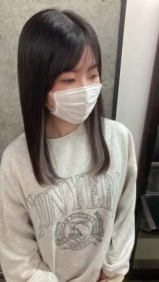 ミディアム ✨最安値✨エクステ カラー🌼つきな🌼のヘアスタイル