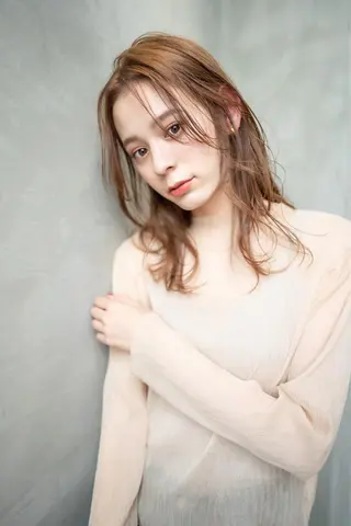 セミロング 顔周りカット・相談 レイヤーも◎しずくのヘアスタイル