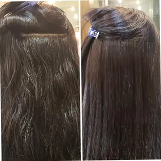 パーマ ロング 饒平名 知也のヘアスタイル