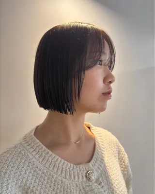 ミディアム ハイトーン/パーマ 大名 sakiのヘアスタイル