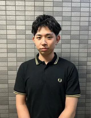 ショート パーマ メンズ 💈メンズ短髪特化 ✂︎伊藤大輝💈のヘアスタイル