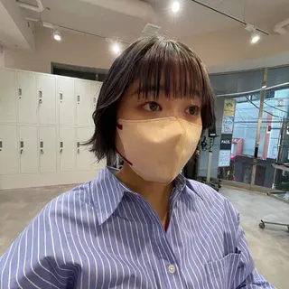 セミロング カラー 松永 梨央のヘアスタイル