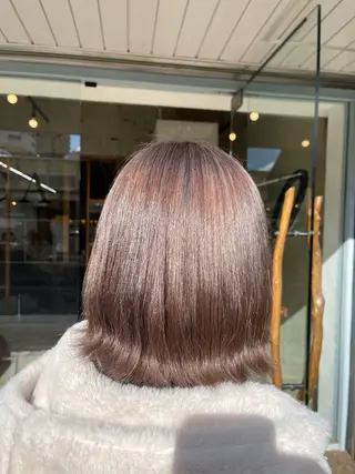 ミディアム 河部 真子のヘアスタイル
