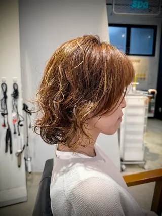 ミディアム 関内/メンズ/ パーマ/Hosakaのヘアスタイル