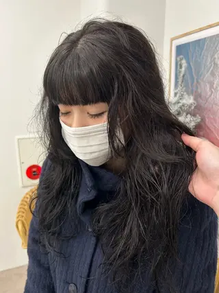 ロング ハルカ 透明感カラー 美髪縮毛矯正🥣のヘアスタイル
