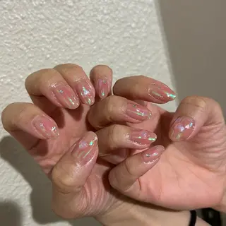 ネイル パラあり！フィルイン 美フォルムのネイルデザイン