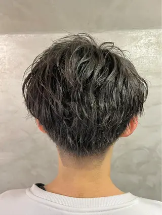 パーマ メンズ 透明感カラー/ ブリーチ無し/RYOのヘアスタイル