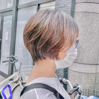 ショート ショート/ボブ/ 透明感カラー/ほのかのヘアスタイル