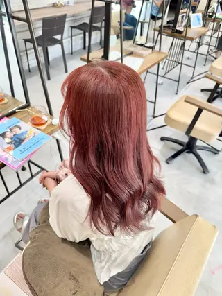 ロング カラー ブリーチなしwカラー /艶カラー/oukaのヘアスタイル