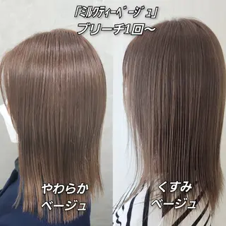 セミロング カラー 安達まい/ インナーカラー◎のヘアスタイル