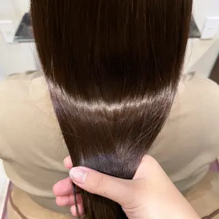 ロング なつき/ 艶カラー/縮毛矯正のヘアスタイル