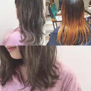 ミディアム カラー ハイトーン×髪質改善 KENTAのヘアスタイル