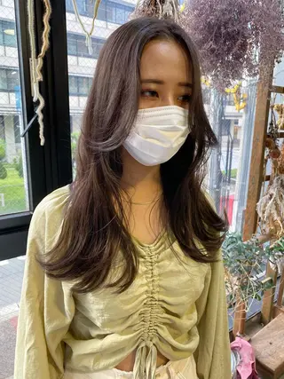 セミロング Pia ツボイ ケイタのヘアスタイル