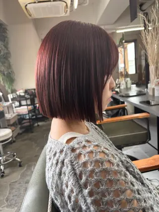 ミディアム カラー nico麻生　長谷川 裕月のヘアスタイル