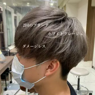 ショート カラー メンズ 【メンズ縮毛矯正】 田中秀斗のヘアスタイル