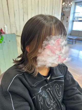 ミディアム ツヤ髪質改善 💜れいな💜のヘアスタイル