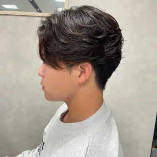 パーマ メンズ ダウンパーマ特化💎 ボブ・レイヤーりなのヘアスタイル