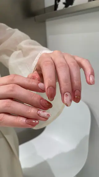ネイル 【淡色color/ nail】maikoのネイルデザイン