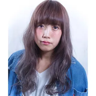 ロング パーマ 【白髪ぼかし 専門GBG】自由が丘のヘアスタイル