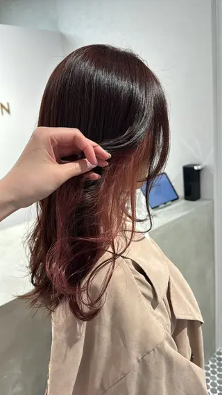 セミロング 透明感カラー✴︎ SAYAKAのヘアスタイル