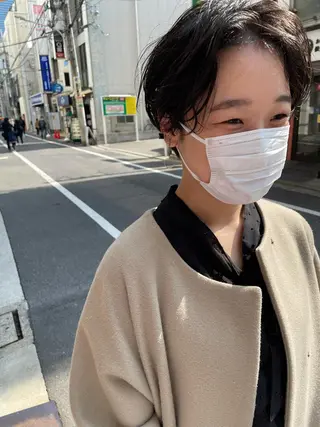 ショート さの あやねのヘアスタイル