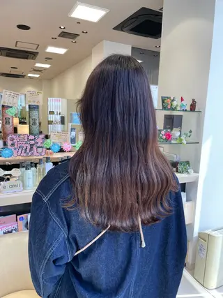 ロング カラー クロスパーマ/うる艶 カラー/Kurumiのヘアスタイル