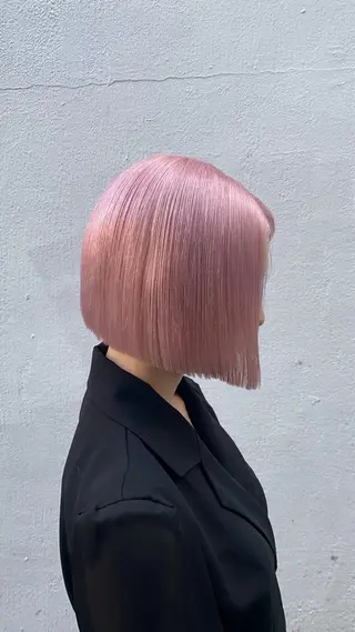 ミディアム カラー ベレーザ渋谷所属・圧倒的クオリティのブ リーチ/Tomokiのヘアスタイル