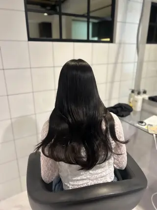 ロング カラー 表参道/透明感カラー /暗髪/ジュキヤのヘアスタイル