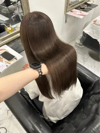 ロング カラー 名古屋/落ちる黒 黒染め落としのヘアスタイル