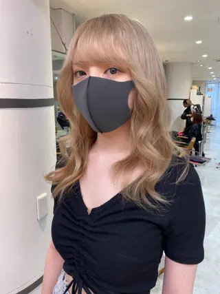 セミロング カラー welring hair salonのヘアスタイル