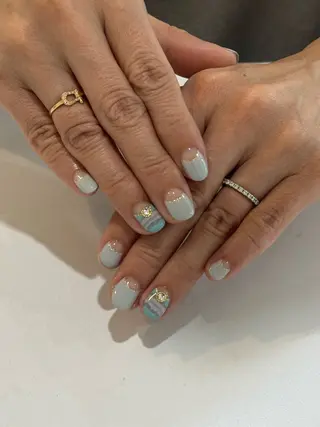 ネイル Blue Reef 四谷三丁目所属・たかの はづきのネイルデザイン