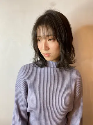 ミディアム 藤田 遼のヘアスタイル
