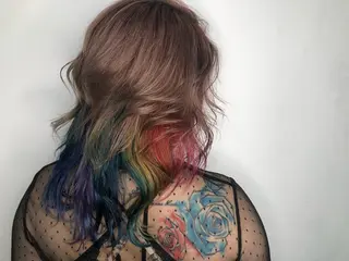 ミディアム カラー 美容室 HAKUAのヘアスタイル