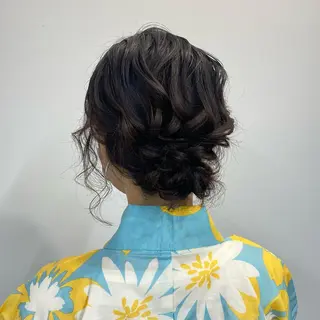 ミディアム ヘアアレンジ エクステモデル募集 💗大阪梅田/川上のヘアスタイル