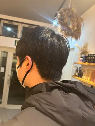 メンズ ふじた/透明感カラー レイヤーカットのヘアスタイル