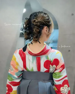 ミディアム ヘアアレンジ ヘアメイク/髪質改善 🎀Moeri🎀のヘアスタイル